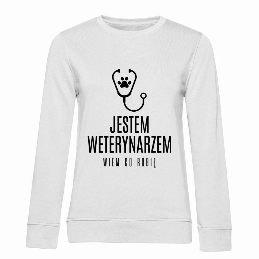 Weterynarz Wiem co robię bluza damska bez kaptura