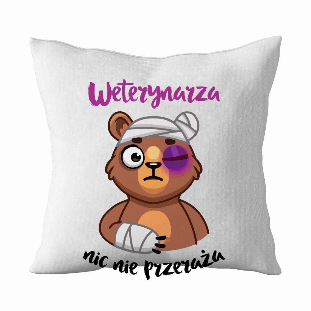 Weterynarza nic nie przeraża poduszka