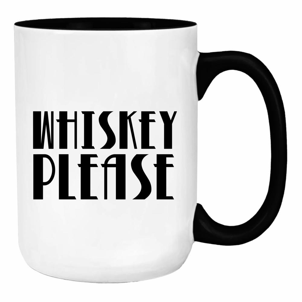 Whiskey please duży kubek ucho kolor kolor zielony