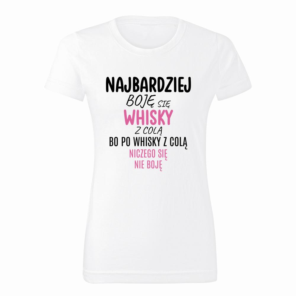 Whisky z Colą koszulka damska