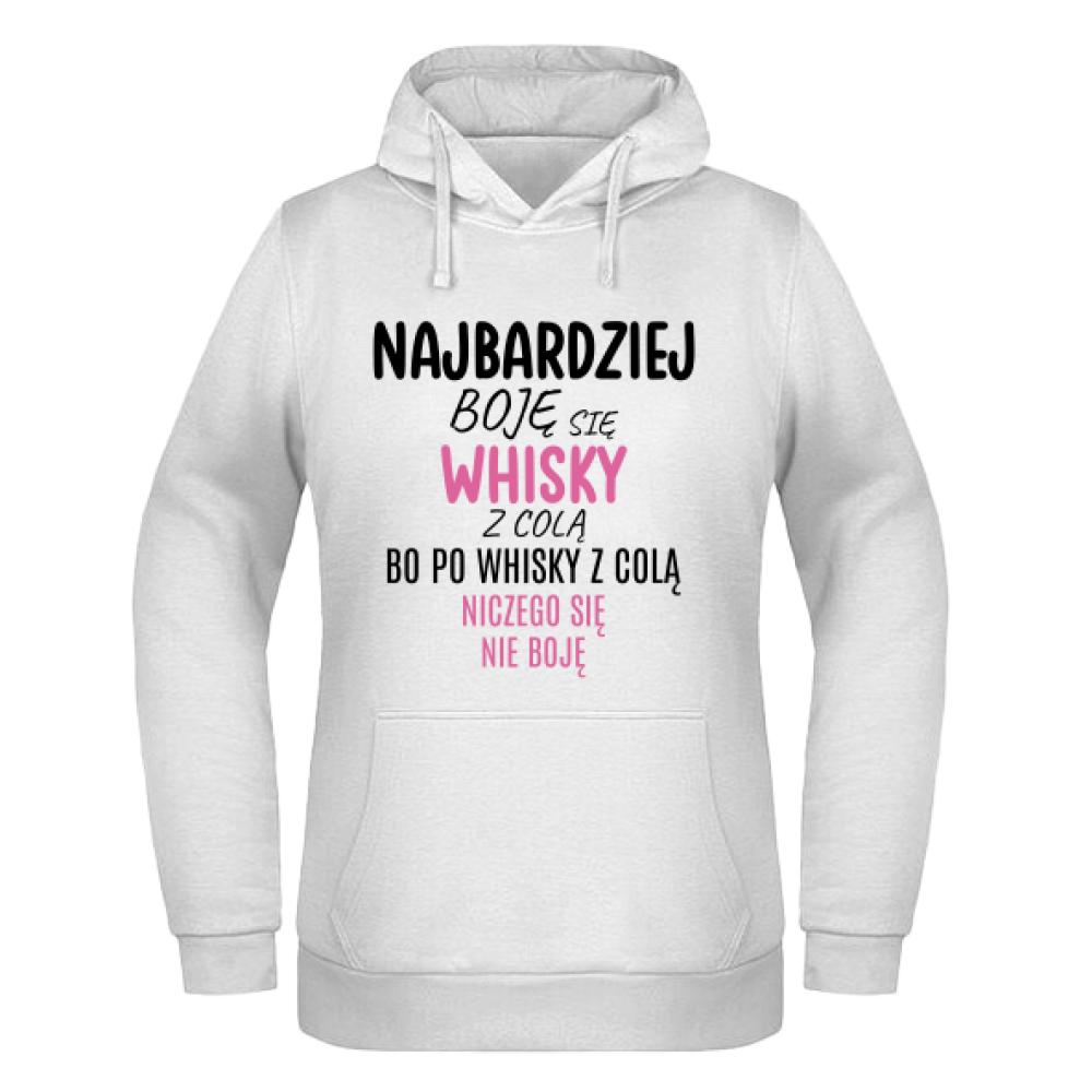 Whisky z Colą bluza damska z kapturem