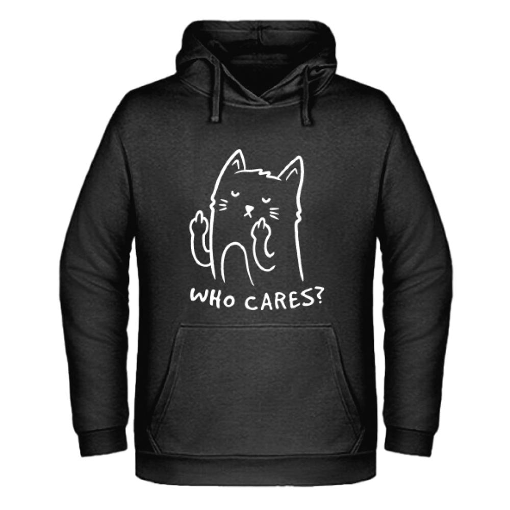 Who Cares bluza męska z kapturem