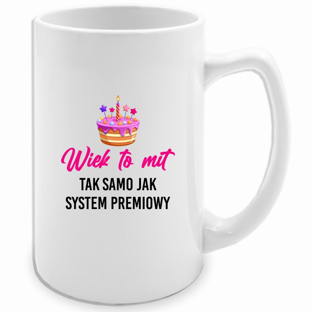 Wiek to mit tak samo jak system premiowy kubek biały 413 ml kolor biały