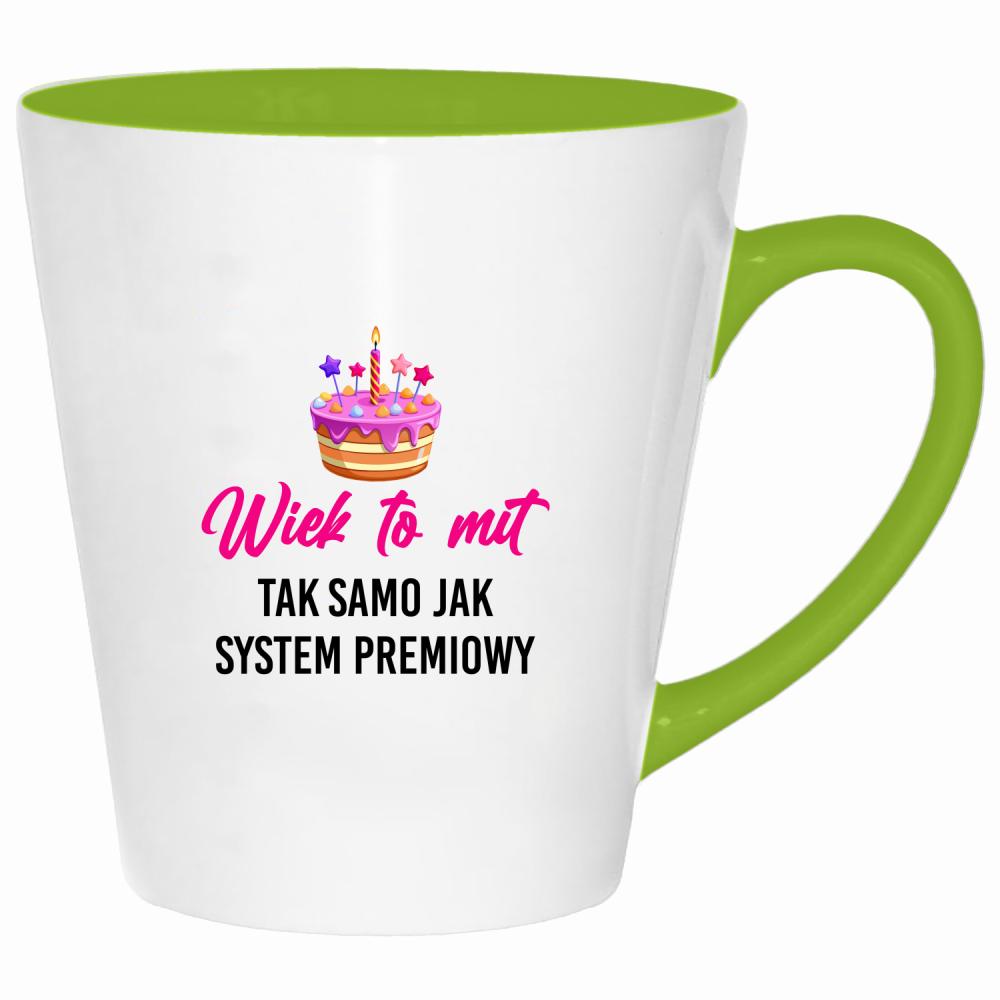 Wiek to mit tak samo jak system premiowy kubek latte kolor limonka