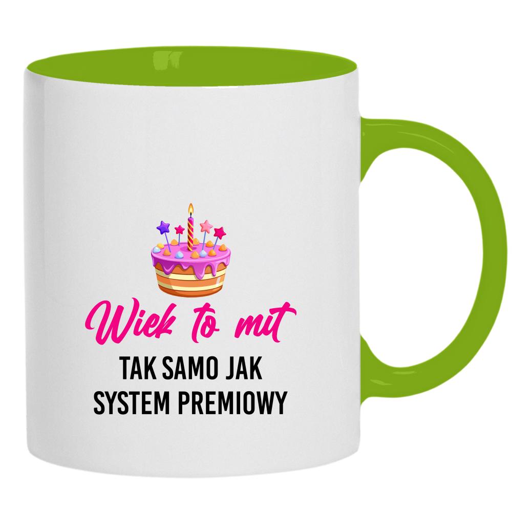 Wiek to mit tak samo jak system premiowy kubek ucho kolor kolor zielony
