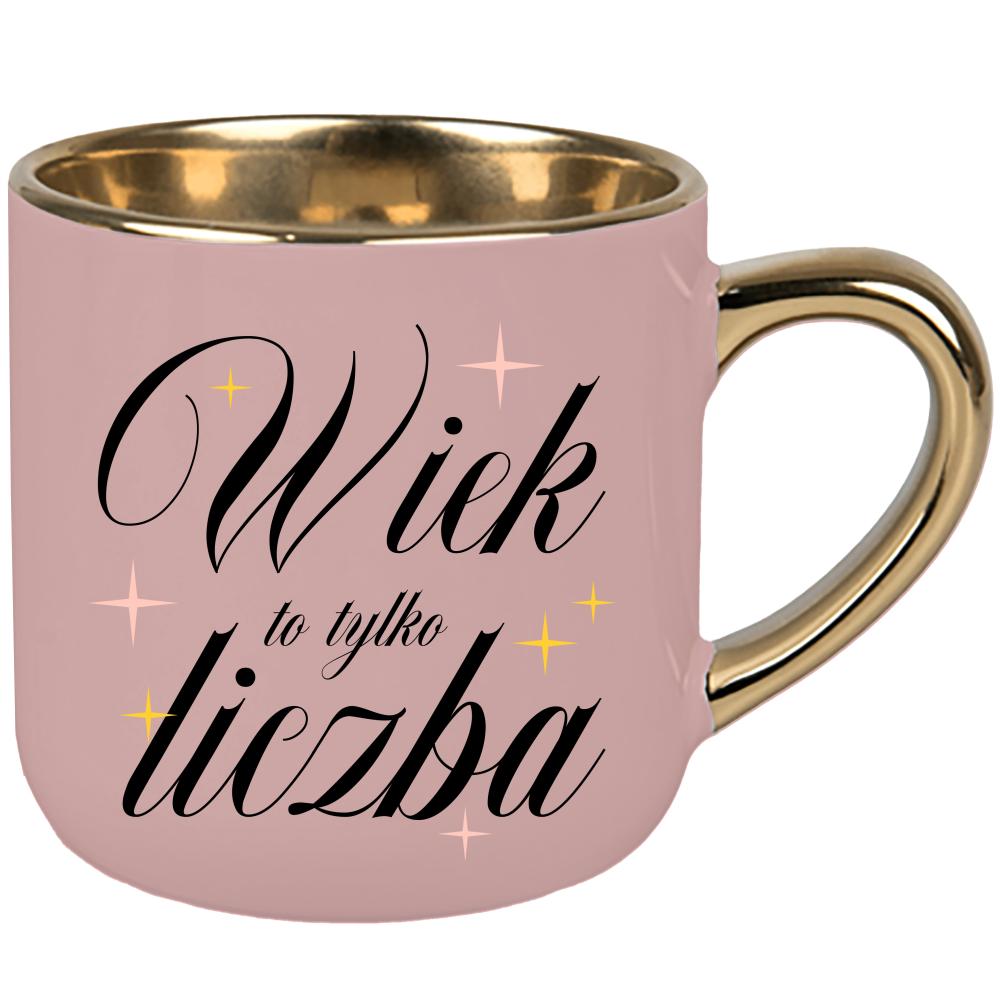 Wiek to tylko liczba 2 kubek elegant duży kolor różowawo-szary