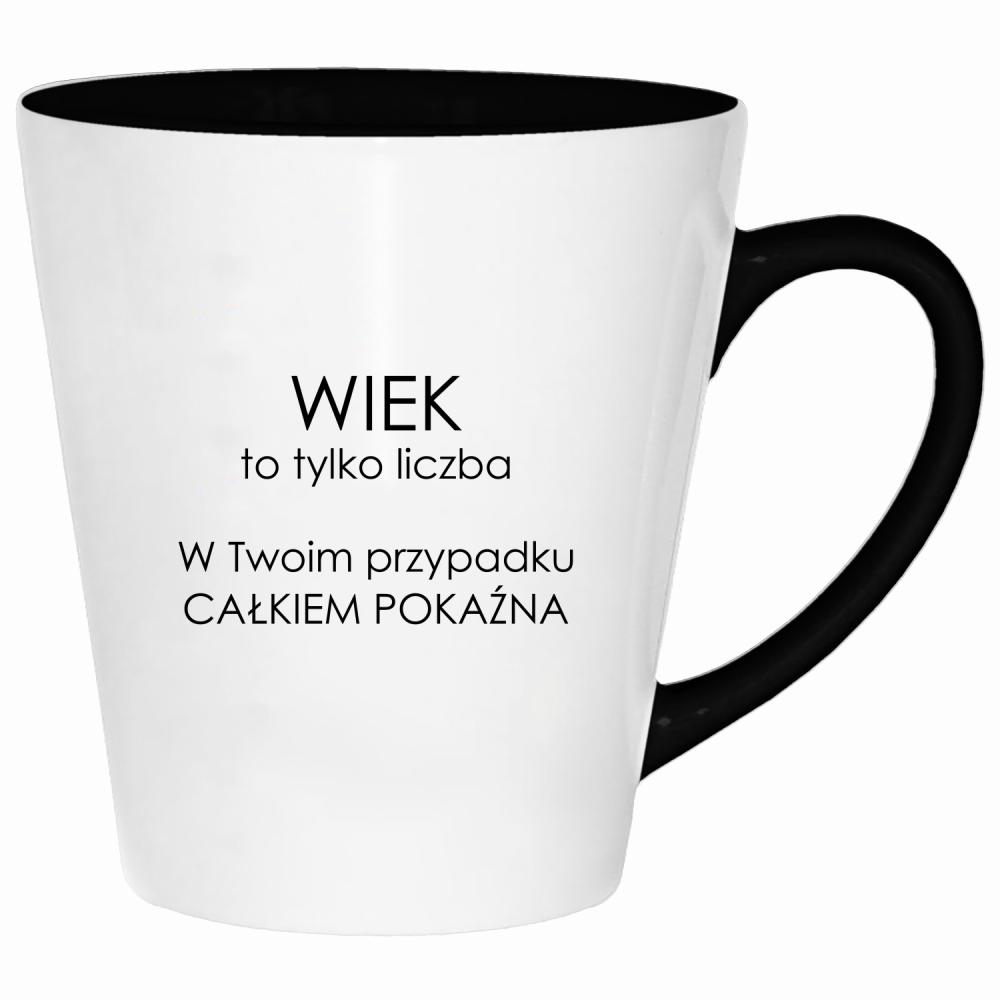 Wiek to tylko liczba w Twoim przypadku kubek latte kolor navy