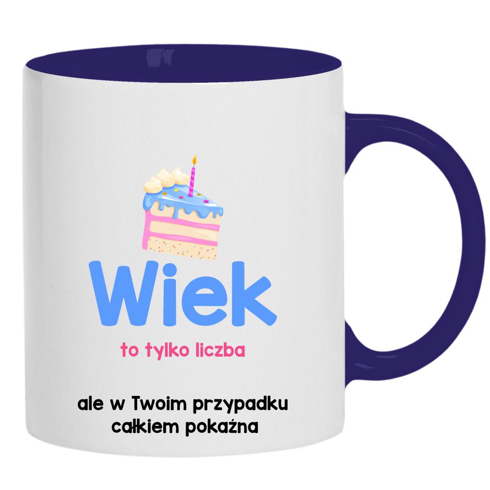 Wiek to tylko liczba kubek ucho kolor kolor navy