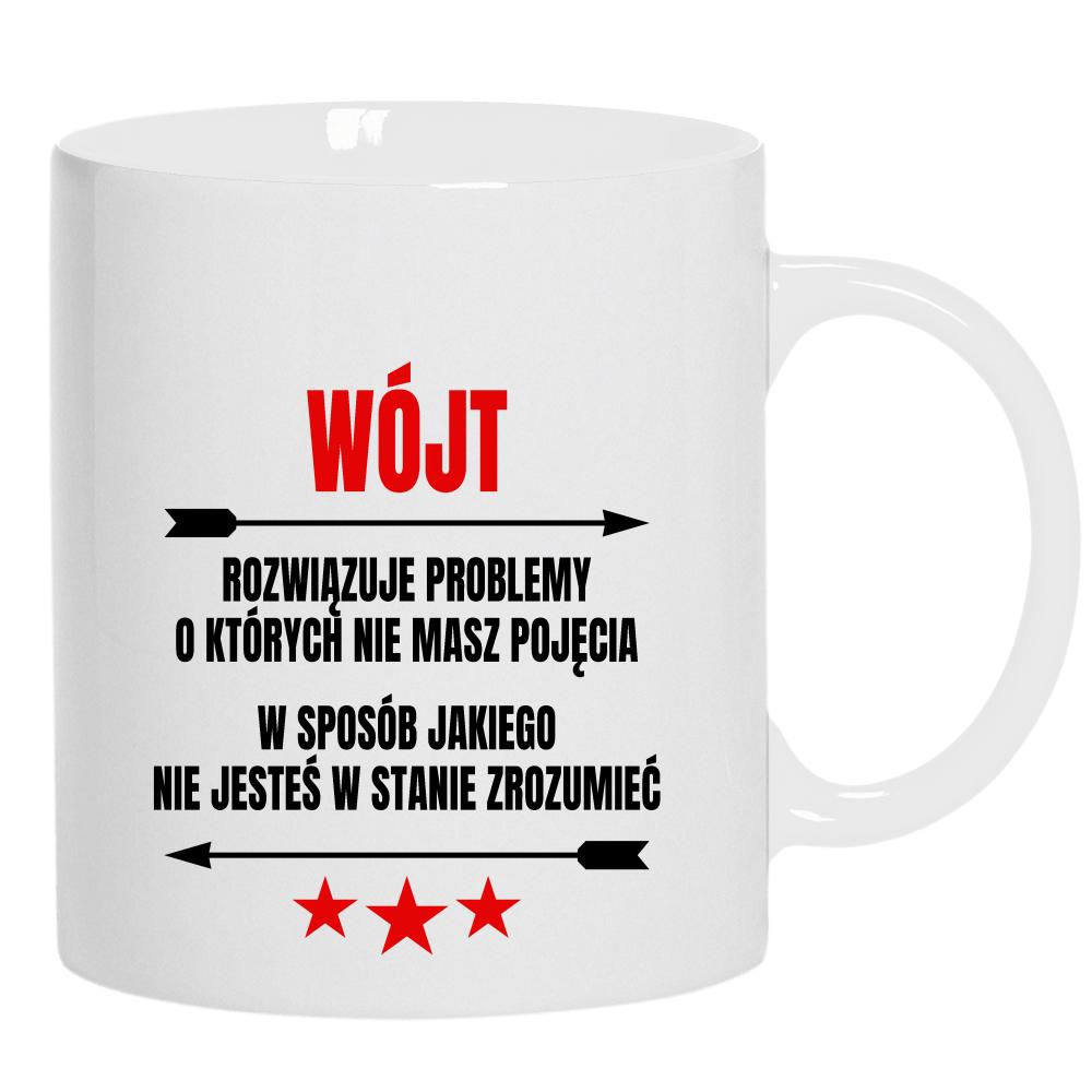 Wójt Rozwiązuje Problemy kubek ucho kolor kolor biały