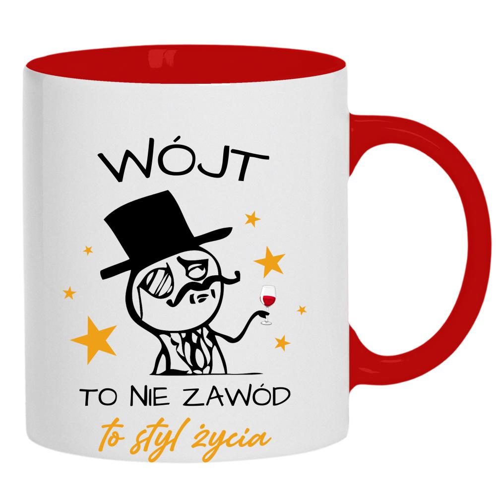 Wójt to nie zawód, to styl życia kubek ucho kolor
