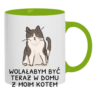 Wolałabym być teraz w domu z moim kotem