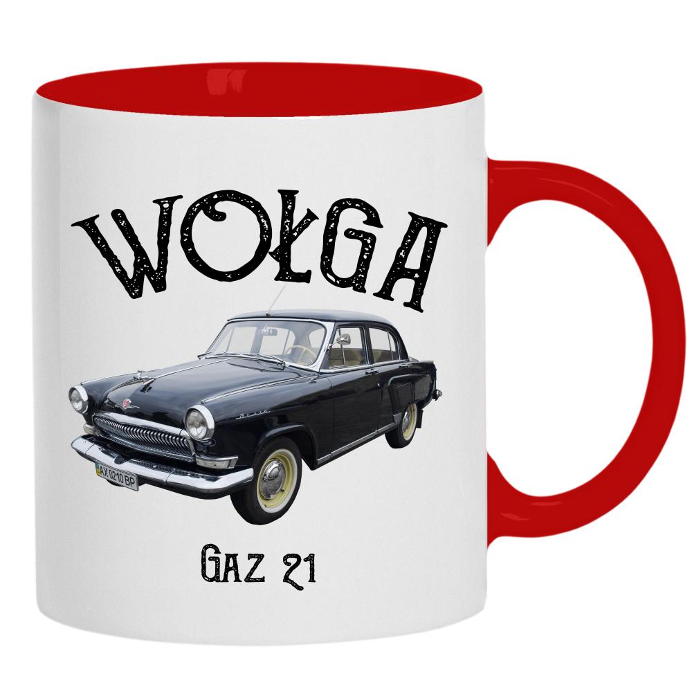 Wołga kubek ucho kolor kolor czerwony