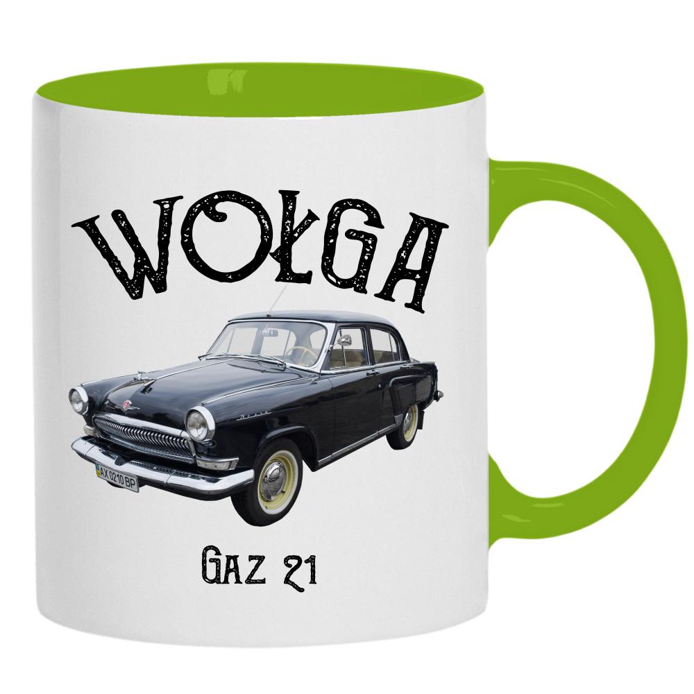 Wołga kubek ucho kolor kolor zielony