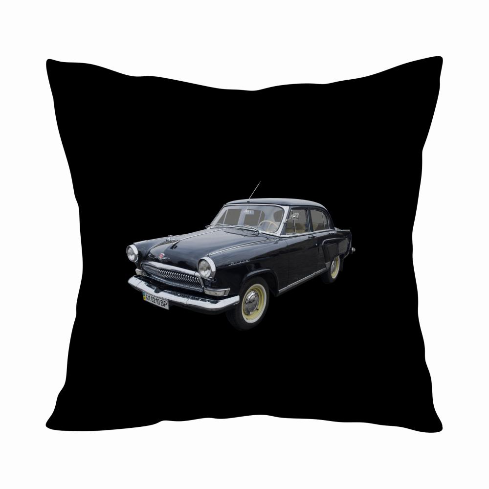Wołga poduszka kolor czarnyy