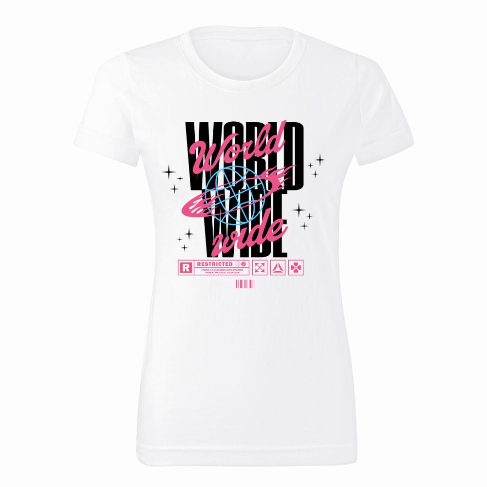 World Wide koszulka damska kolor biały