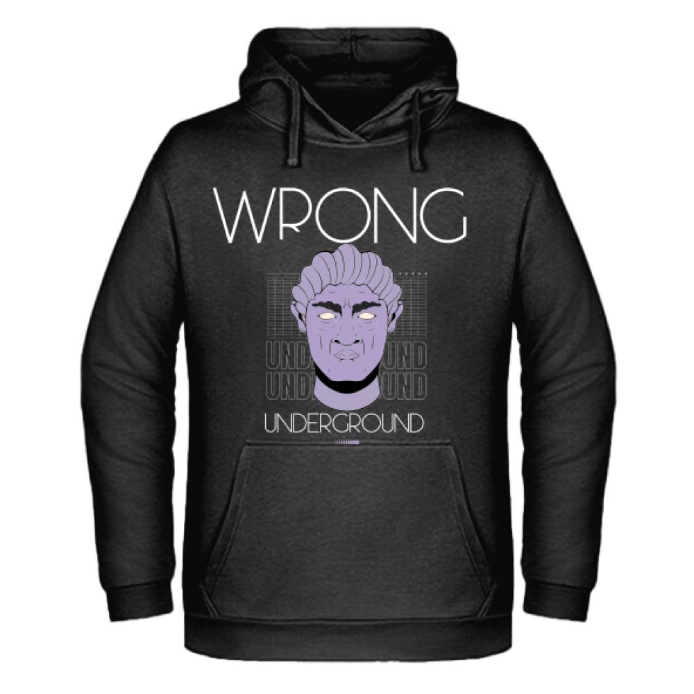 WRONG UNDERGROUND1 bluza męska z kapturem