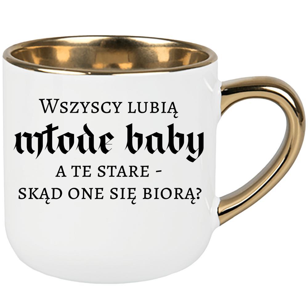 Wszyscy lubią młode baby, a te stare kubek elegant duży kolor limonka