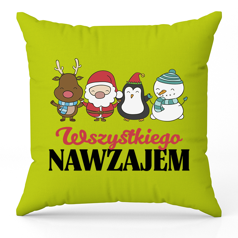 Wszystkiego Nawzajem poduszka kolor limonka poduszka
