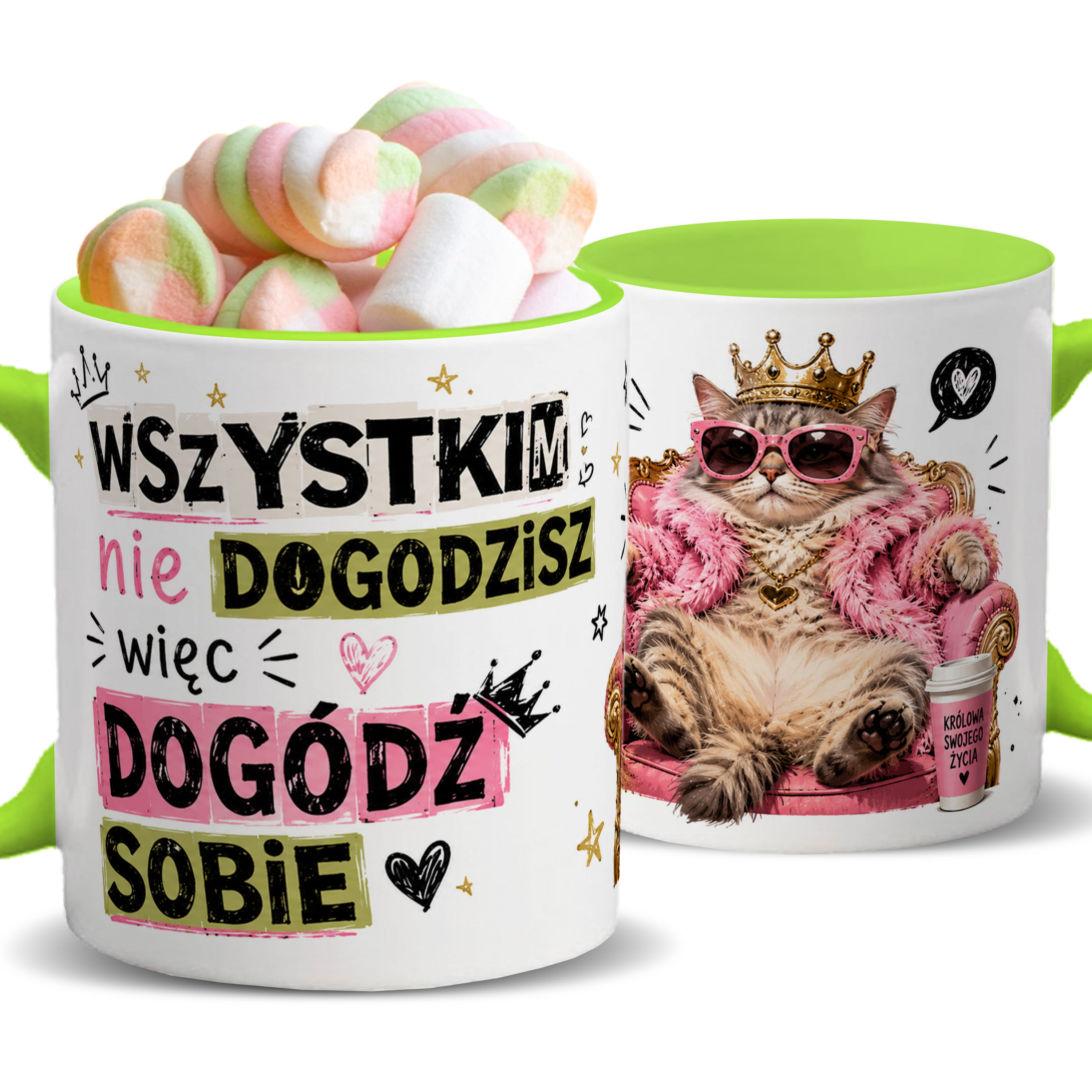 Wszystkim nie dogodzisz, więc dogódź sobie kubek ucho kolor kolor zielony