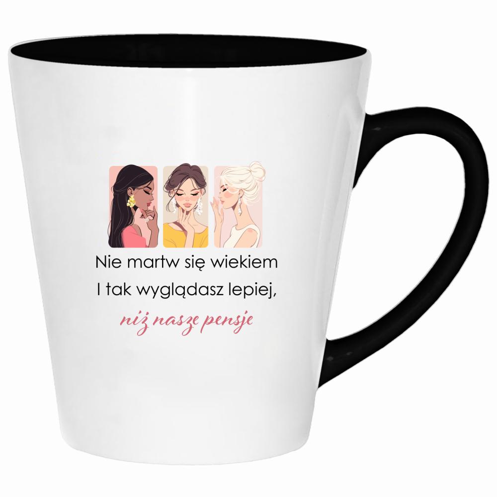 Wyglądasz lepiej niż nasze pensje kubek latte kolor różowy