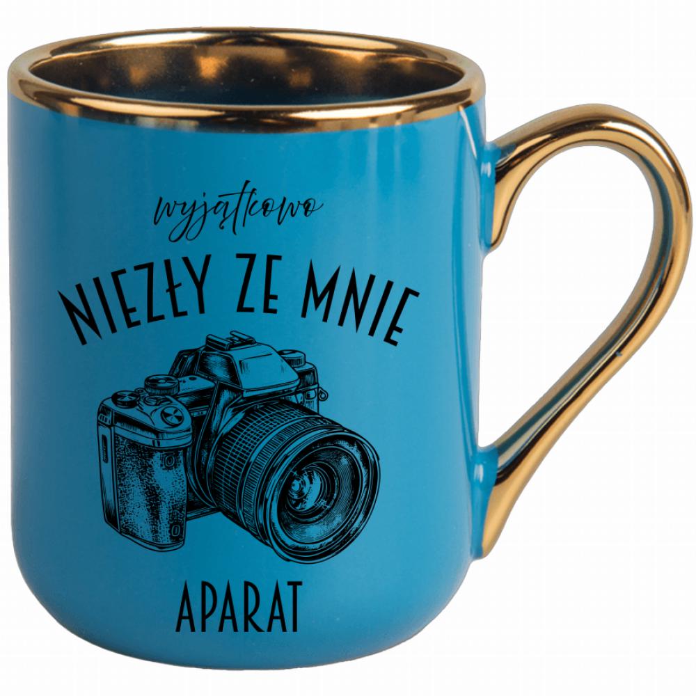 Wyjątkowo niezły ze mnie aparat kubek elegant niebieski kolor zielony