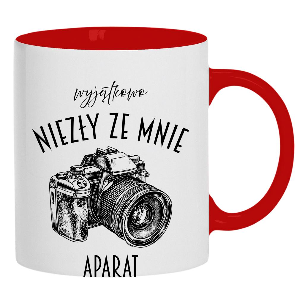 Wyjątkowo niezły ze mnie aparat kubek ucho kolor kolor jasny róż