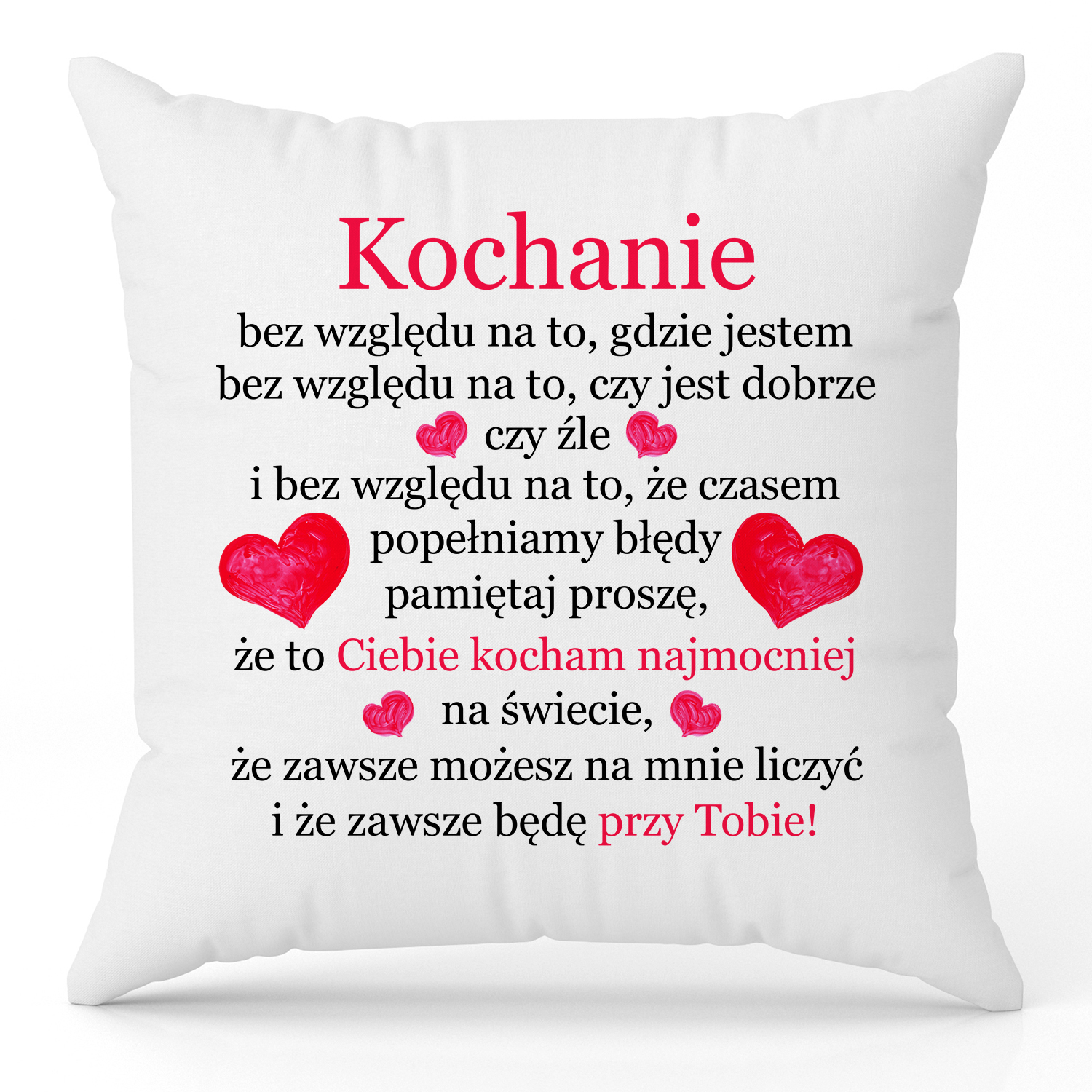 Wyjątkowy prezent dla ukochanej osoby poduszka
