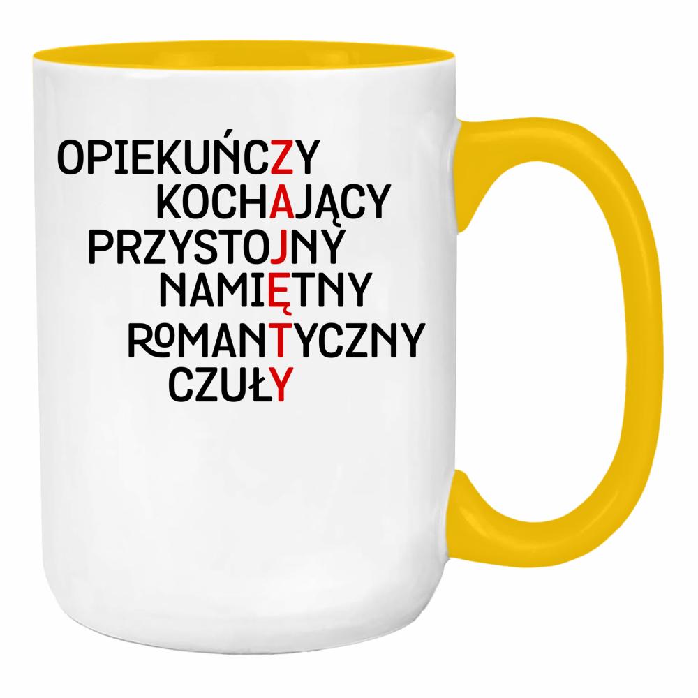 Wyjątkowy prezent dla wyjątkowego chłopaka! duży kubek ucho kolor kolor żółty