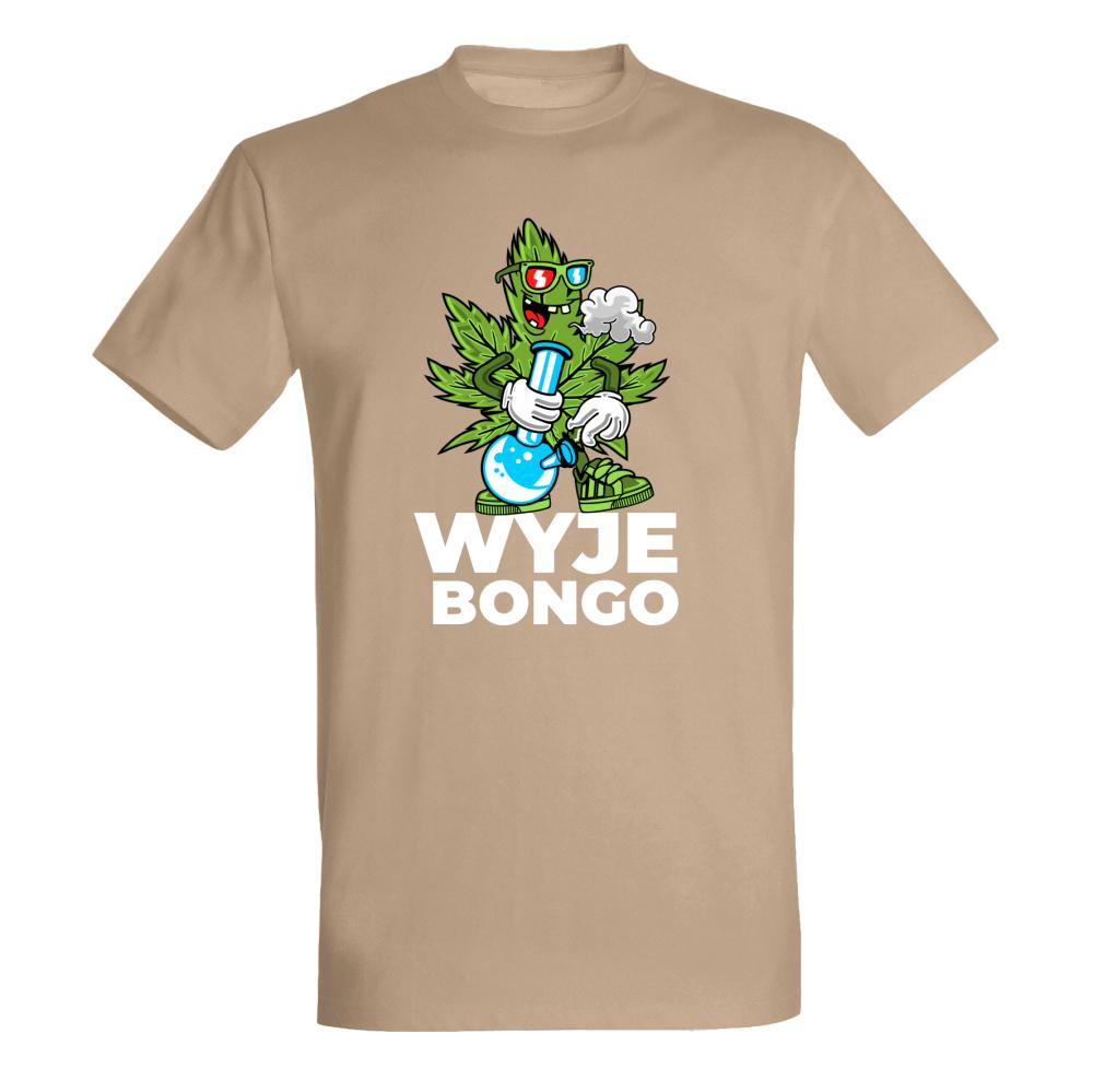 WYJEBONGO koszulka męska kolor koszulka piaskowy