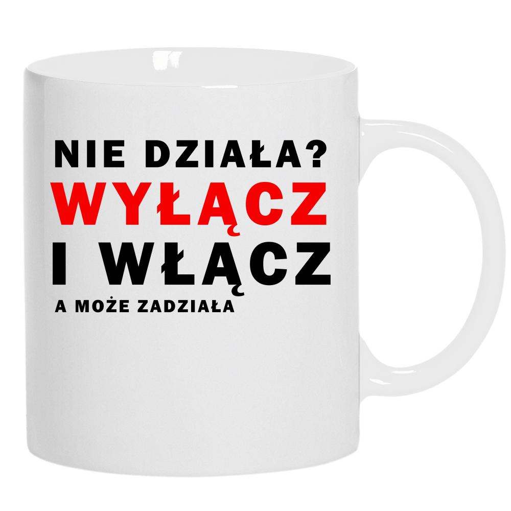 Wyłącz i Włącz a może zadziała kubek ucho kolor kolor biały