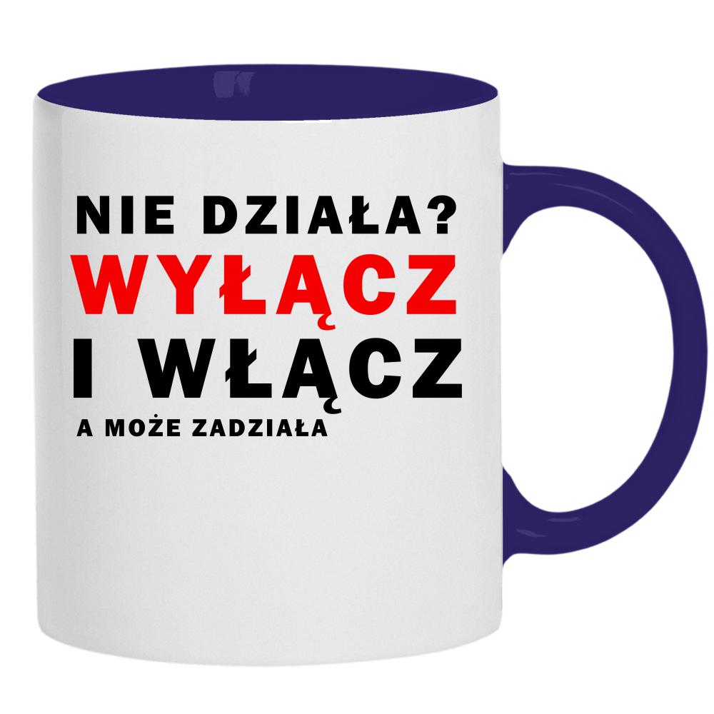 Wyłącz i Włącz a może zadziała kubek ucho kolor kolor navy