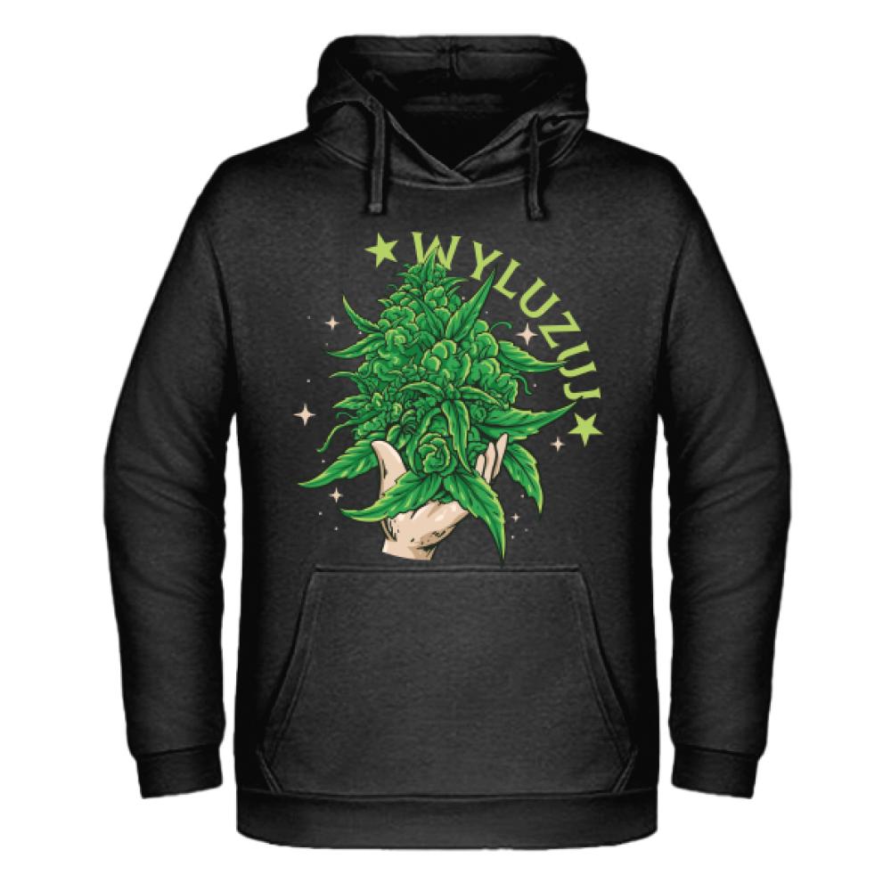 Wyluzuj i ciesz się życiem bluza męska z kapturem