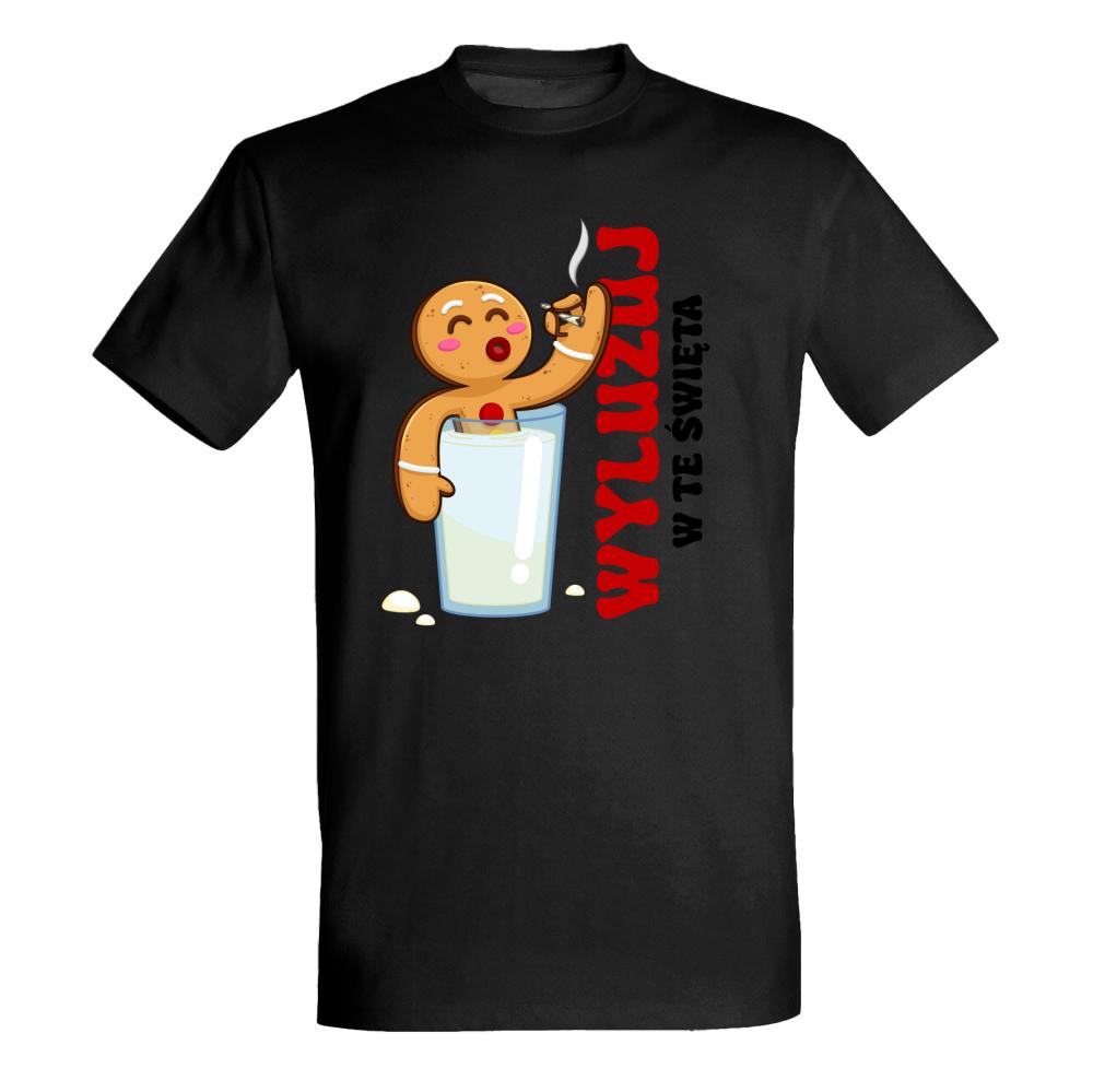 Wyluzuj w te święta koszulka męska kolor jasno zielony