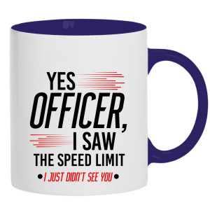 Yes officer, I saw the speed limit