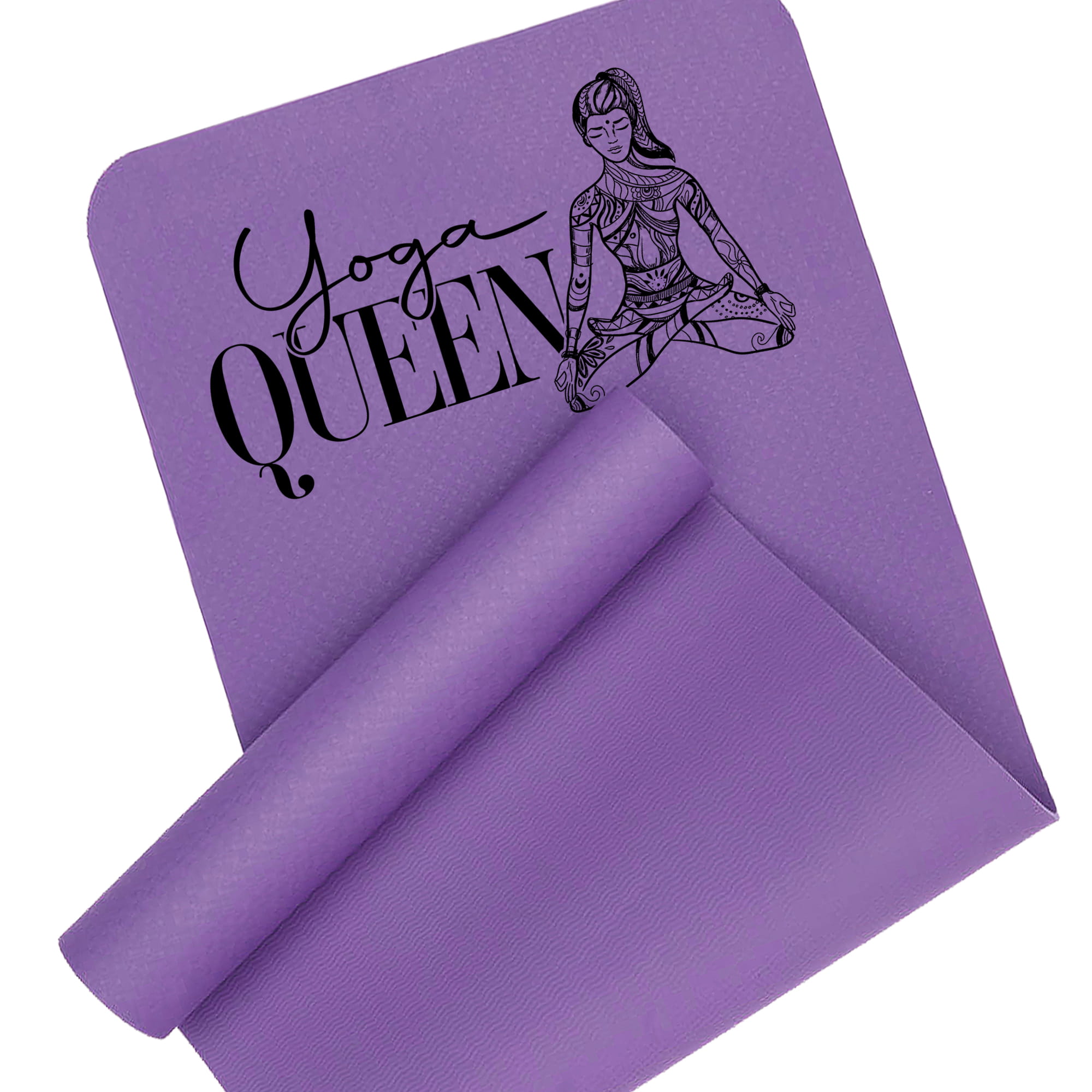 Yoga Queen mata do ćwiczeń kolor pastelowy fiolet