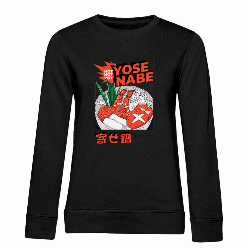 Yose Nabe bluza damska bez kaptura kolor limonka