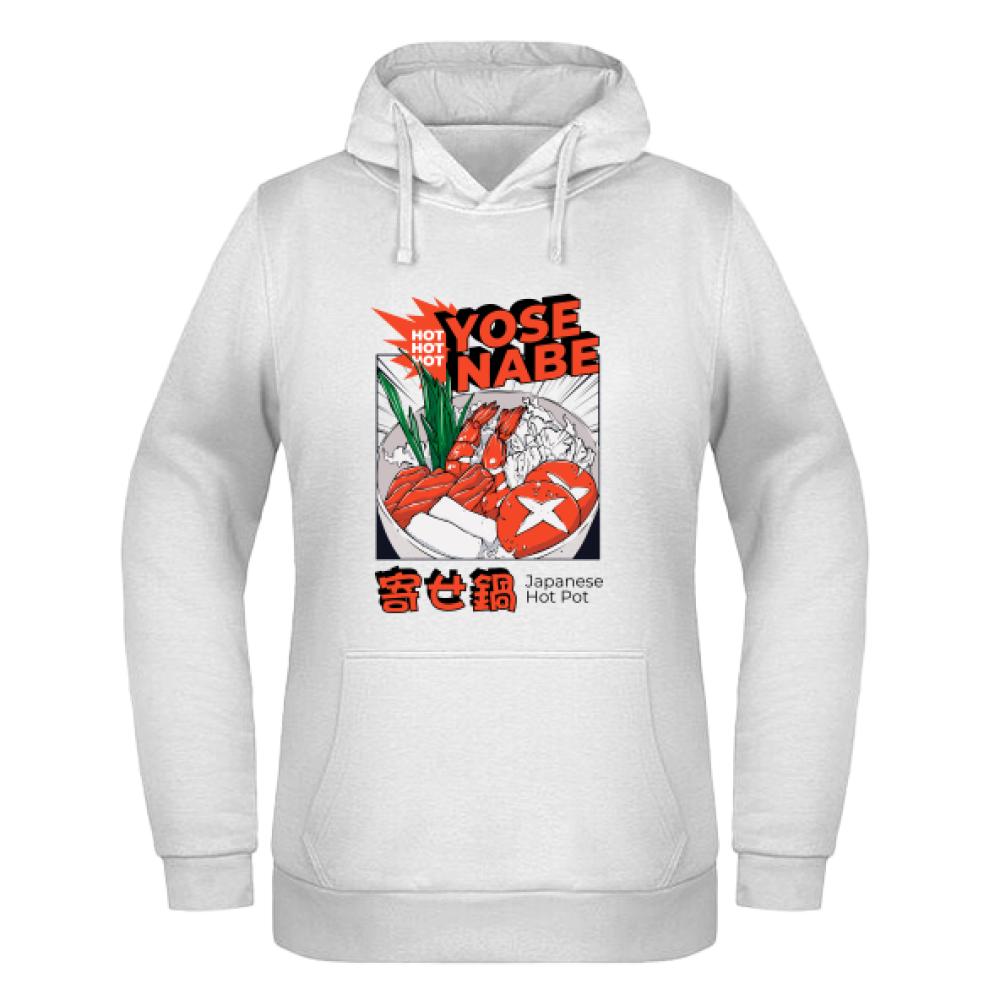 Yose Nabe bluza damska z kapturem