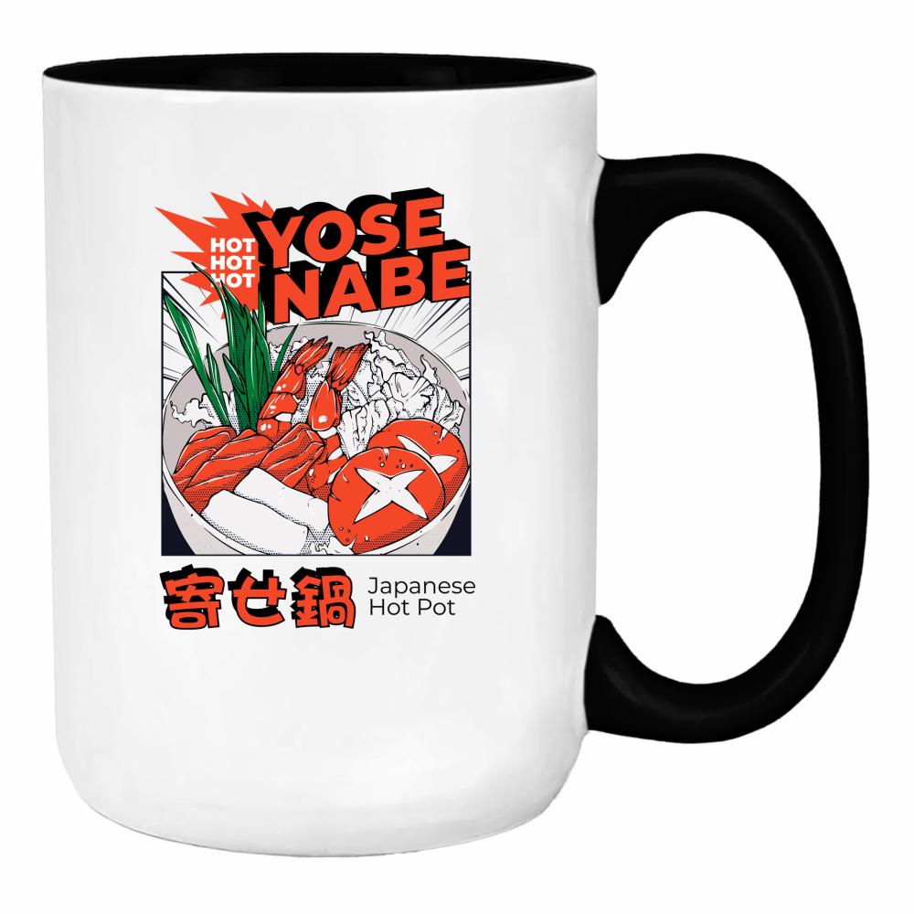 Yose Nabe duży kubek ucho kolor kolor limonka