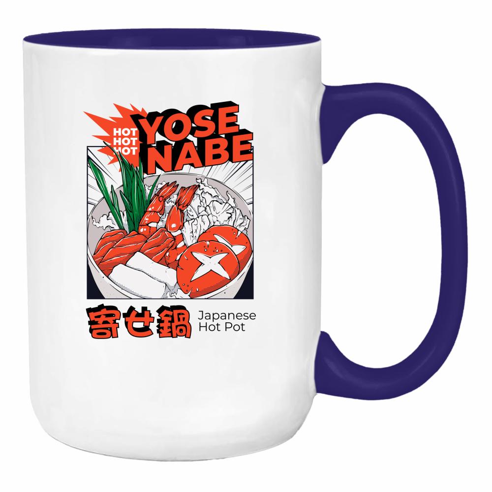 Yose Nabe duży kubek ucho kolor kolor navy