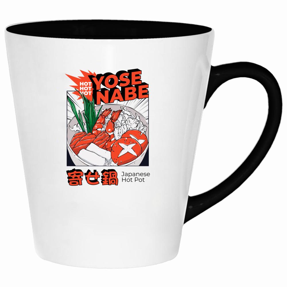 Yose Nabe kubek latte kolor jasnoniebieski