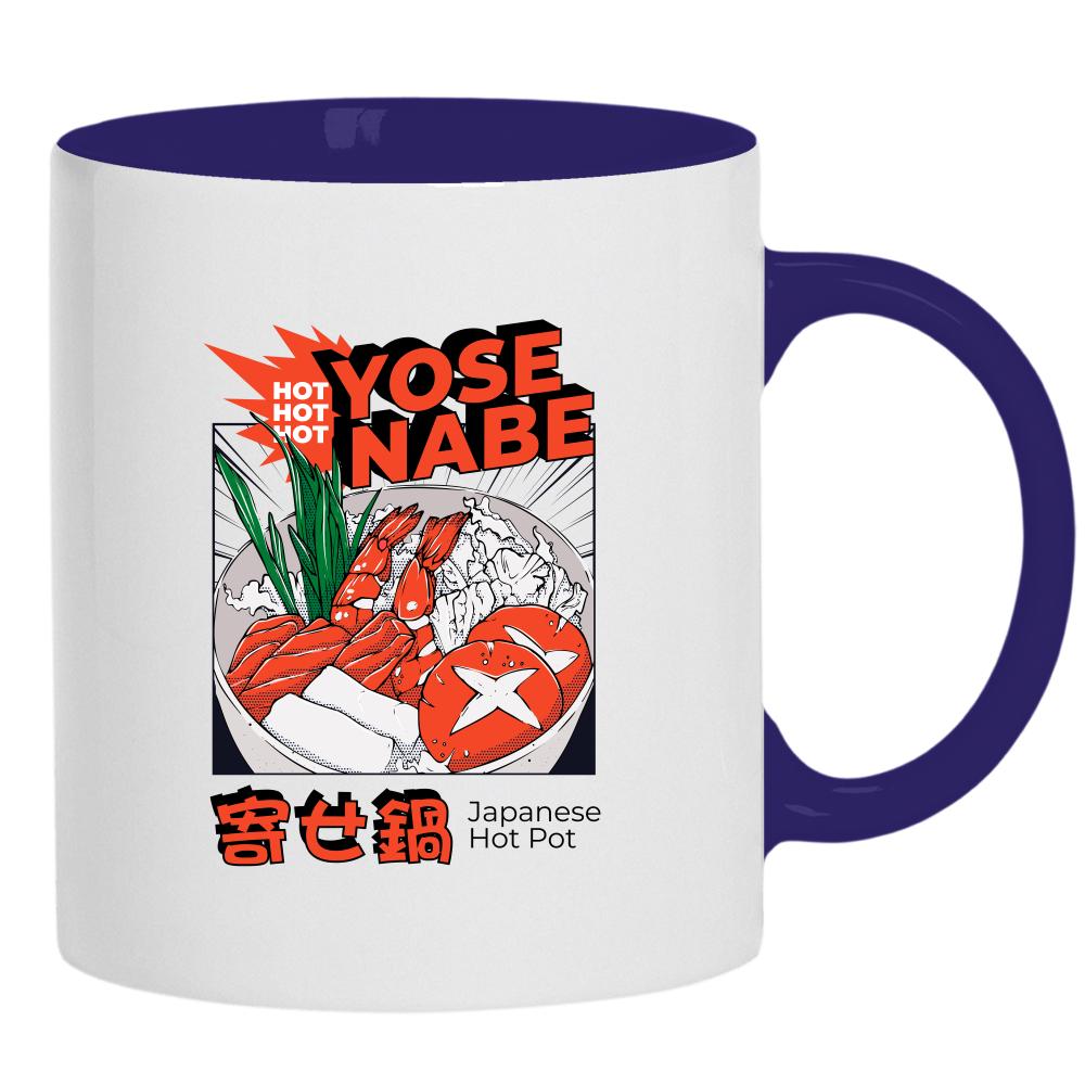 Yose Nabe kubek ucho kolor kolor navy