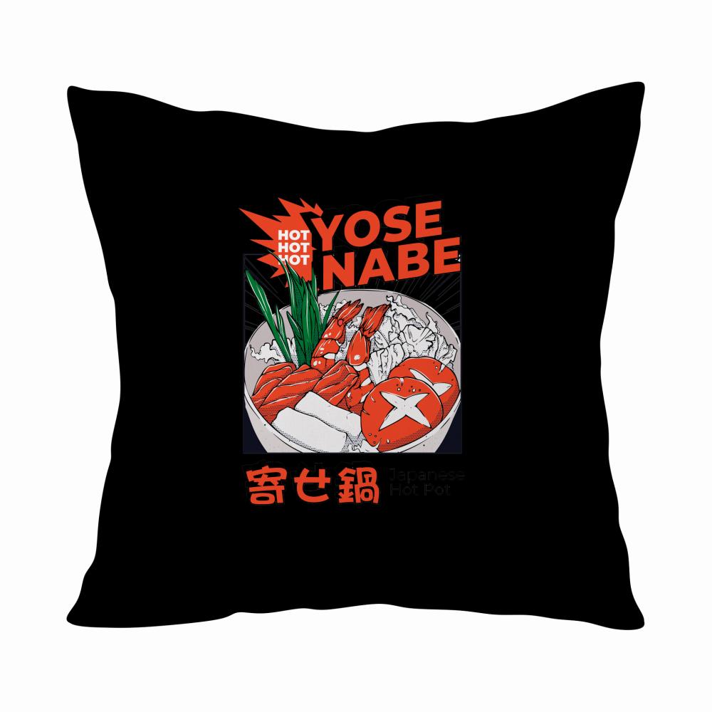 Yose Nabe poduszka kolor czarnyy