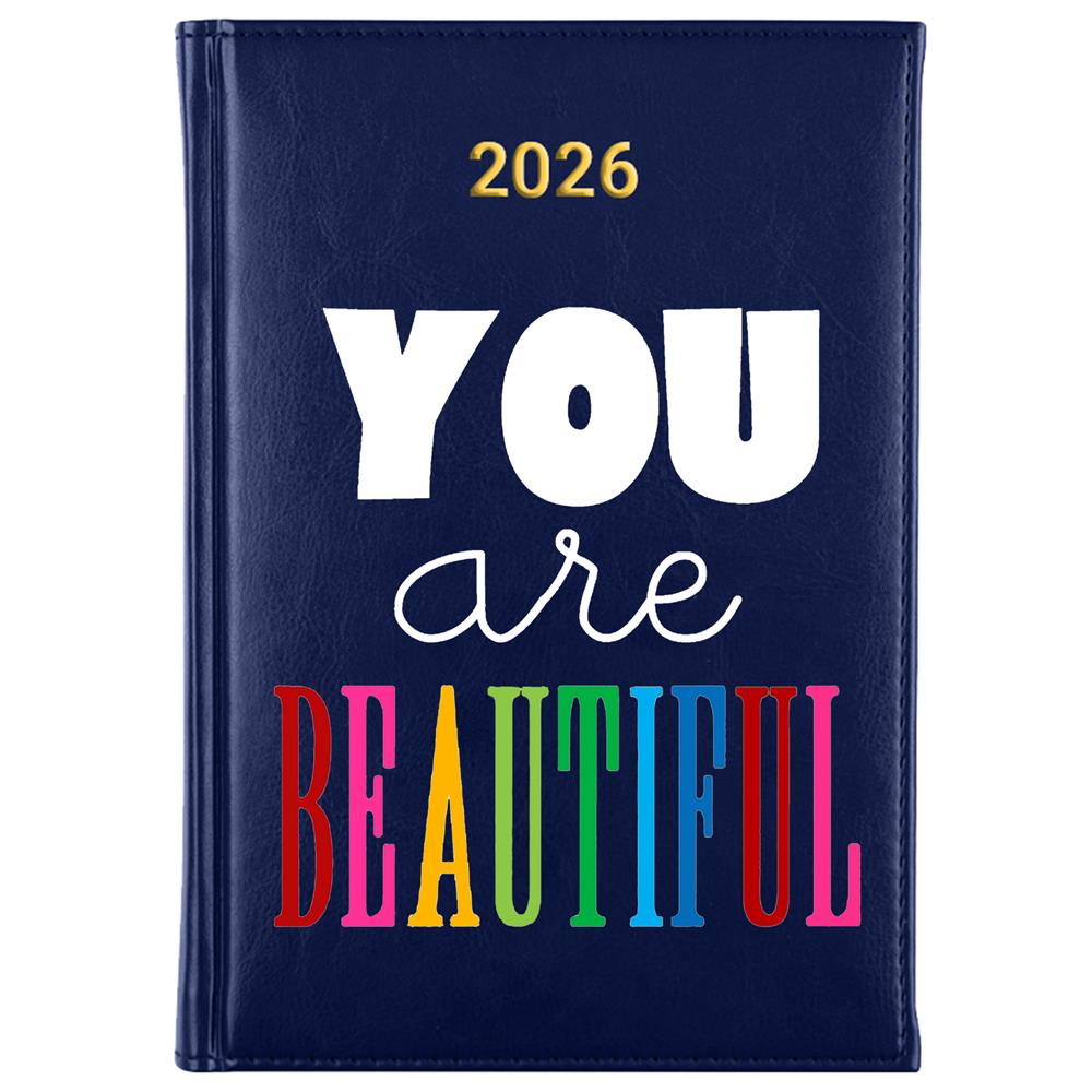 You are beautiful kalendarz książkowy a5 2026 kolor granatowy