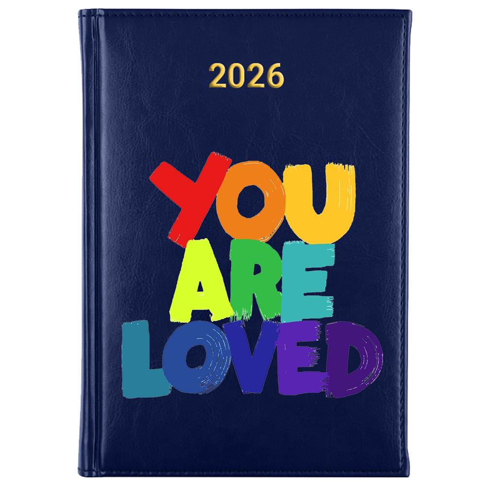You are loved kalendarz książkowy a5 2026 kolor granatowy