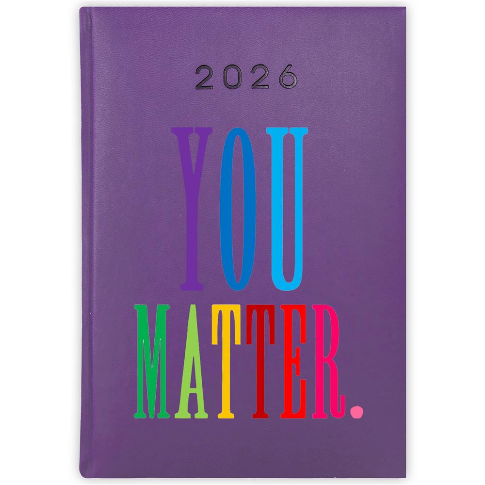 You matter kalendarz książkowy a5 2026 kolor fioletowy