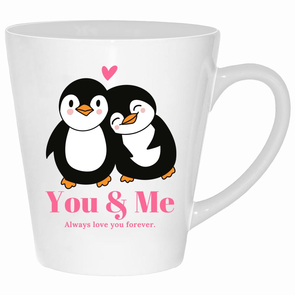 You & Me – Always love you forever kubek latte kolor biały