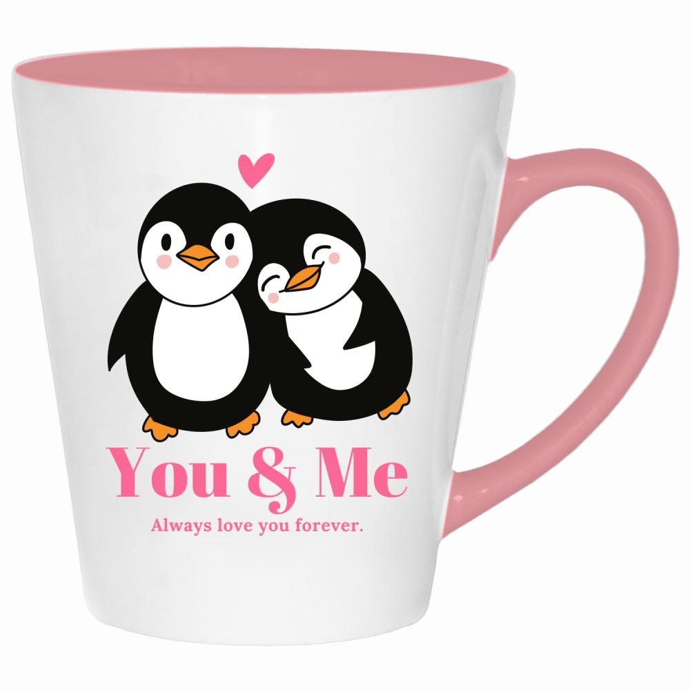 You & Me – Always love you forever kubek latte kolor pink