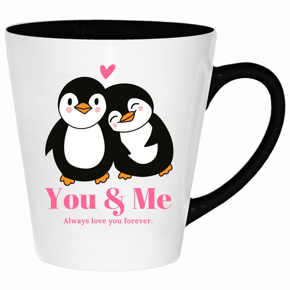 You & Me – Always love you forever kubek latte kolor żółty