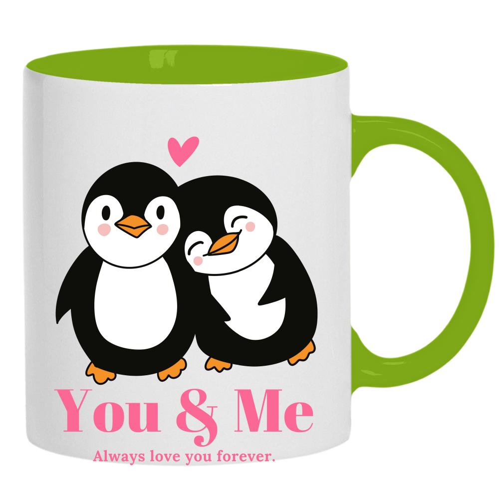 You & Me – Always love you forever kubek ucho kolor kolor zielony