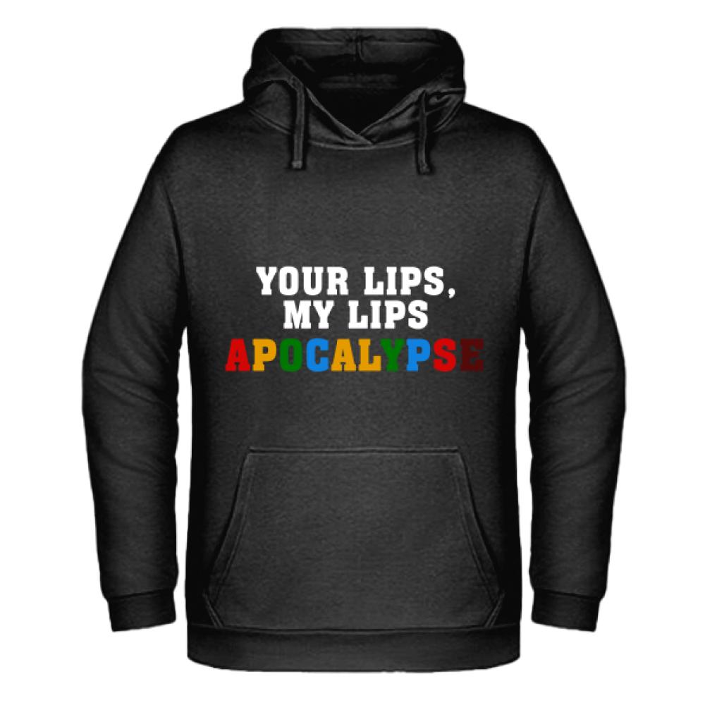 YOUR LIPS, MY LIPS APOCALYPSE bluza męska z kapturem